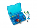LEGO úložný box s priehradkami – modrý