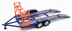 Gmp príslušenstvo Carrello Trasporto Car 2-assi - Car Transporter Trailer Mazivá 76 1:43 Modrá oranžová sivá