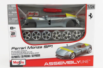 Maisto Ferrari Monza Sp1 Spider 2019 1:24 strieborno-žltá