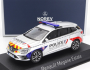 Norev Renault Megane Sport Tourer Sw Station Wagon Crs Police Nationale 2022 1:43 Strieborná červená
