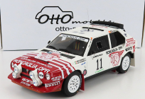 Otto-mobile Lancia Delta S4 Team Roncaglia Opr (nočná verzia) N 11 Rally Olympus 1986 P.alessandrini - A.alessandrini 1:18 Biela červená
