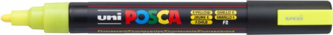 Akrylový popisovač UNI POSCA PC-5M 1,8-2,5mm – neónovožltá
