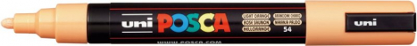 Akrylový popisovač UNI POSCA PC-5M 1,8-2,5mm – svetlooranžová