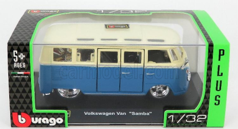 Bburago Plus Volkswagen Van Samba 1:32 modrá