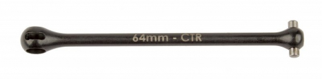 RC10B74 stredová CVA polosa, 64 mm