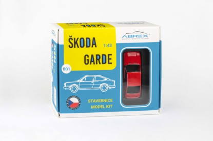 Abrex Škoda Garde (1982) 1:43 – červená šípková – stavebnica