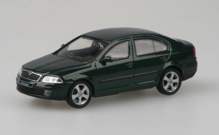 Abrex Škoda Octavia II (2004) 1:43 – zelená natur metalíza