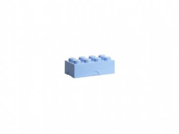 LEGO box na desiatu 100x200x75mm – svetlomodrý