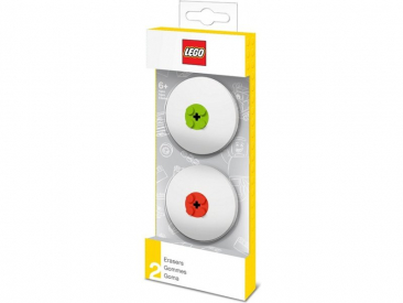 LEGO guma červená a zelená 2 ks