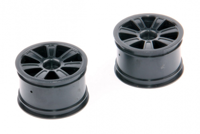 Zadné disky, čierne, 2ks - S10 Twister - 1/10 2WD Buggy