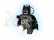 LEGO svietiaca kľúčenka – Super Heroes Grey Batman