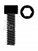 Oceľová imbusová skrutka s válcovou hlavou, M2,5x12mm, 10 ks