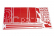 Súprava polepov (červená) - Husky 1800S
