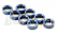 Traxxas - distanční kroužek hliník modrý (8)