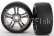 Traxxas koleso, disk Split-Spoke čierny chróm, pneu slick S1 (2) (predné)