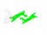 Traxxas rameno závesu kolies horné zelené (2) (pre WideMaxx)