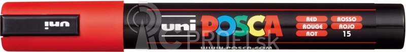 Akrylový popisovač UNI POSCA PC-5M 1,8-2,5mm – červená