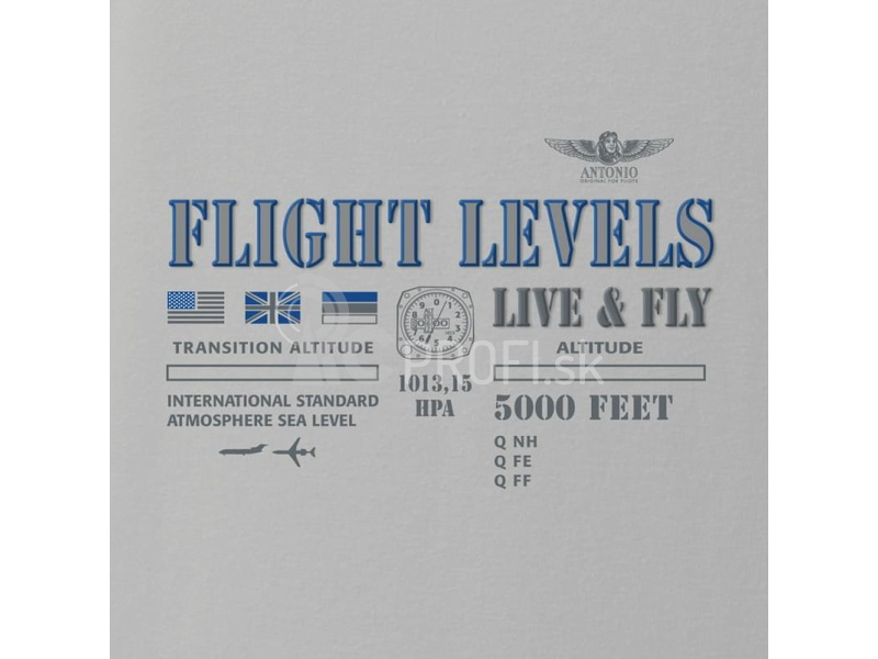 Antonio pánske tričko Flight Levels L