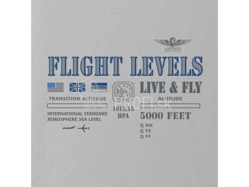 Antonio pánske tričko Flight Levels XL