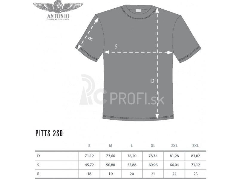 Antonio pánske tričko Pitts S-2SB M