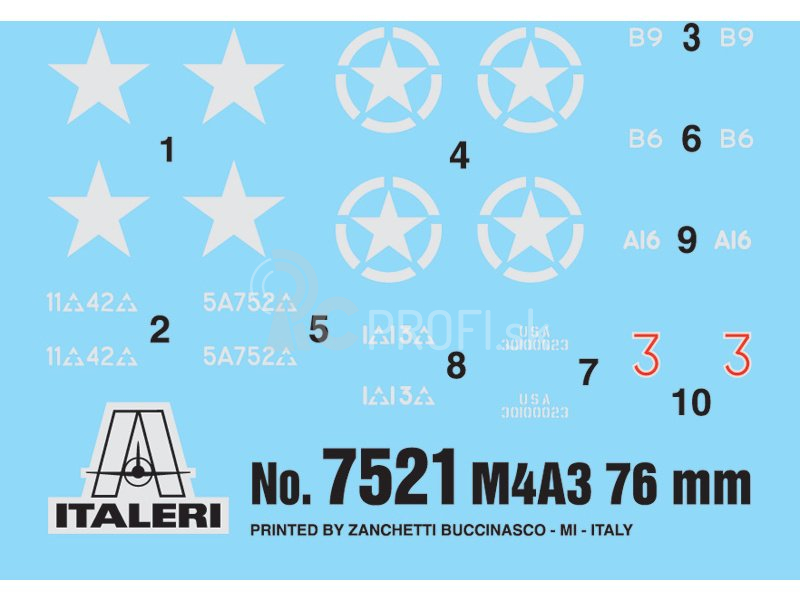 Italeri Easy Kit – M4A3 76 mm (1:72)
