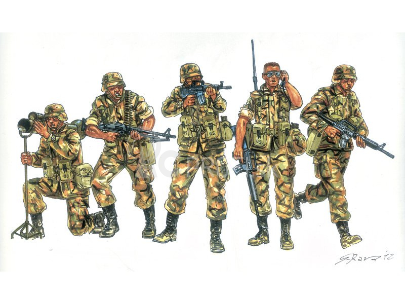 Italeri figúrky – U.S. Infantry (1980s) (1:72)