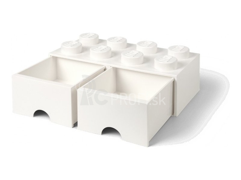 LEGO úložný box so zásuvkami 250x500x180 mm – tmavosivý