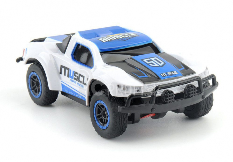 RC auto Muscle Racing 1:43, modrá + náhradná batéria
