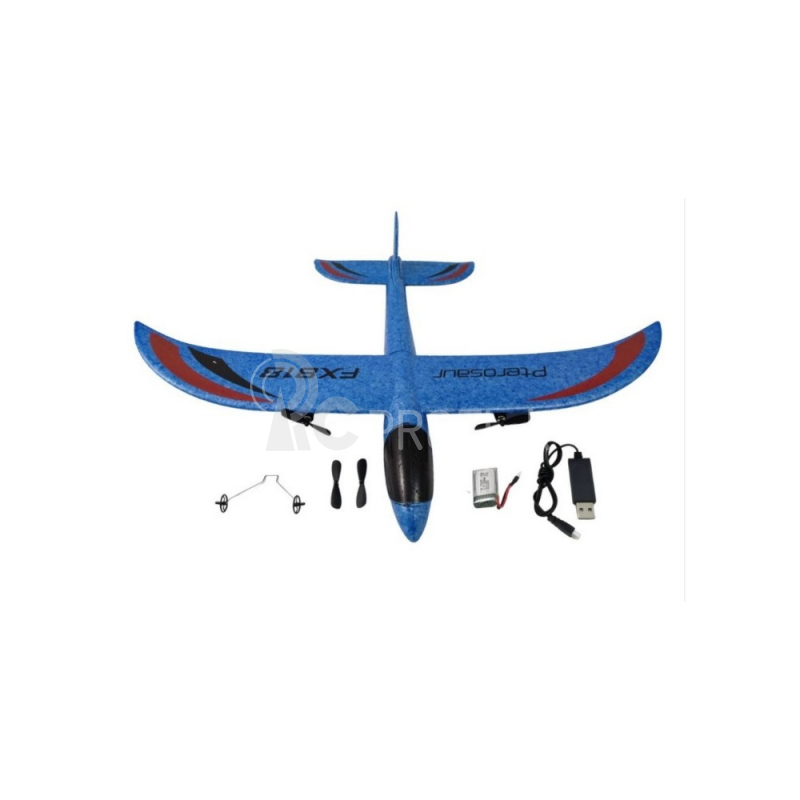 RC lietadlo FX818, modrá