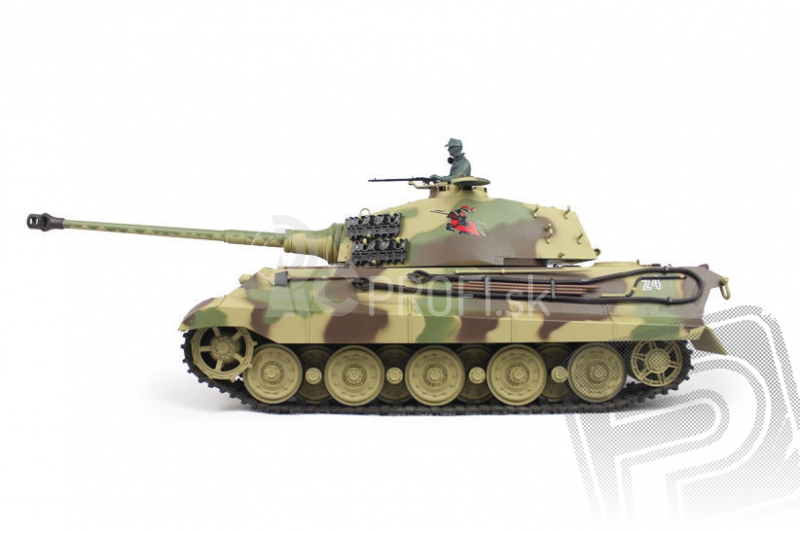 RC tank 1:16 German King Tiger (veža Henschel) dym. a zvuk. efekty