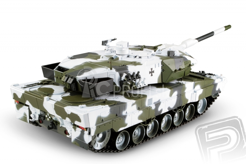 RC tank Leopard 2A6 1:16 - zimná verzia, 2,4GHz