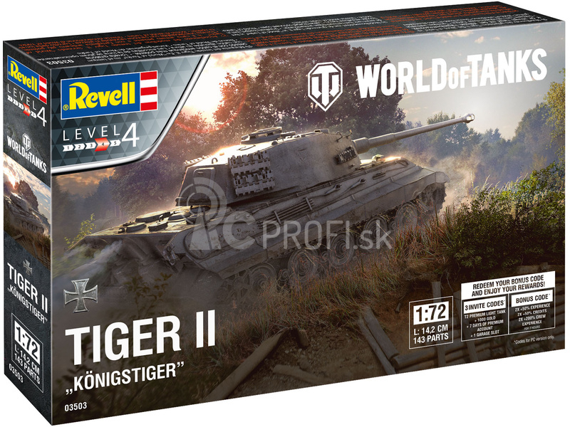 Revell Tiger II Ausf. B „Königstiger“ (1:72) (World of Tanks)
