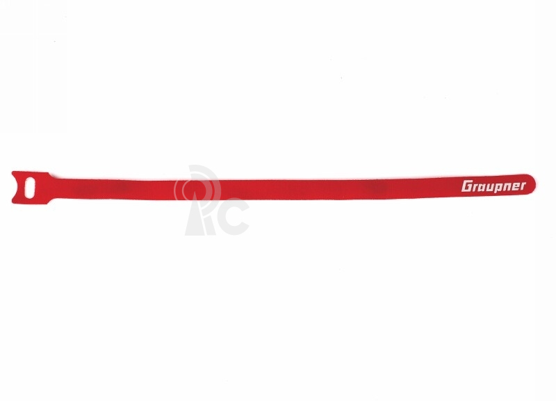 Sťahovací pásik suchým zipsom 300mm GRAUPNER , červený (10 ks)