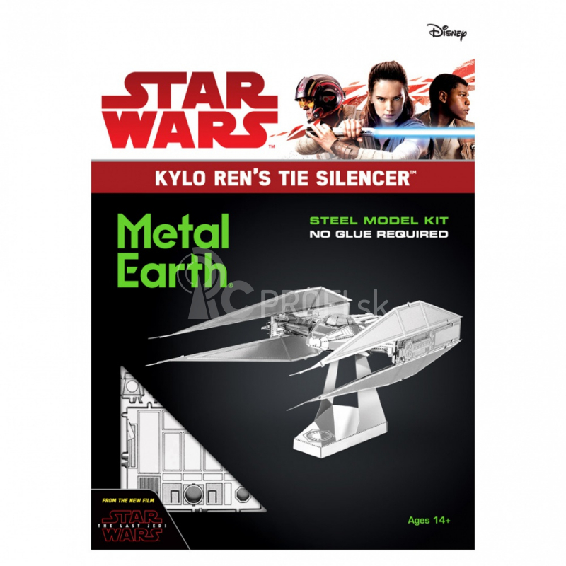 Oceľová stavebnica Star Wars EP 8 Kylo Ren's TIE Silencer