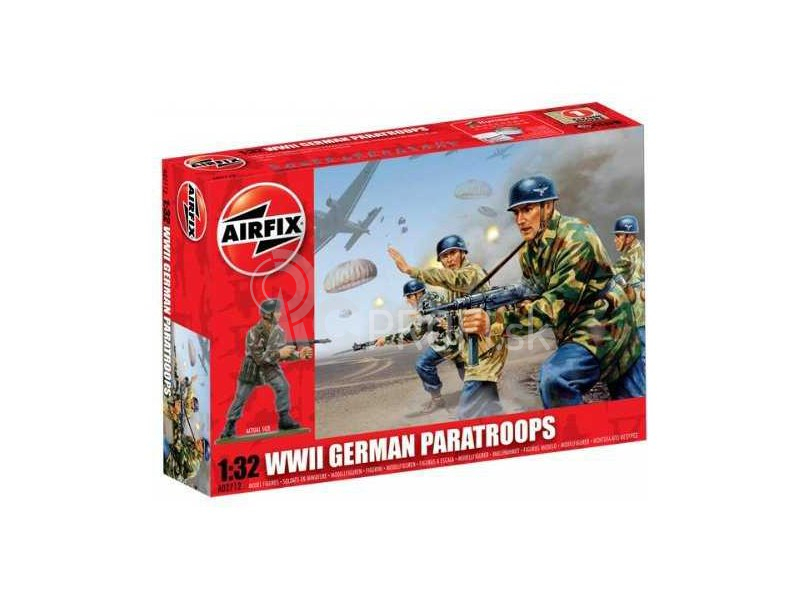Airfix figúrky – WWII German Paratroops (1:32) (Vintage)