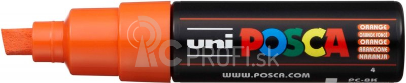 Akrylový popisovač UNI POSCA PC-8K 8 mm – oranžová