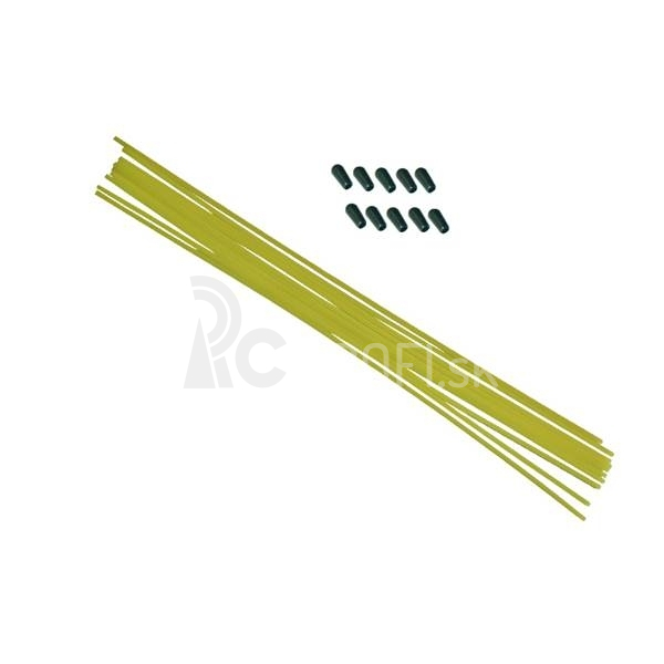 Anténové trubičky RC AUTA 10 ks. - žlté
