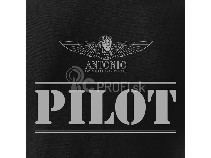 Antonio pánska polokošeľa Pilot čierna XL
