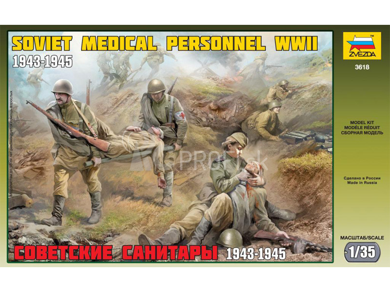 Zvezda figúrky – ruskí zdravotníci WWII (1:35)
