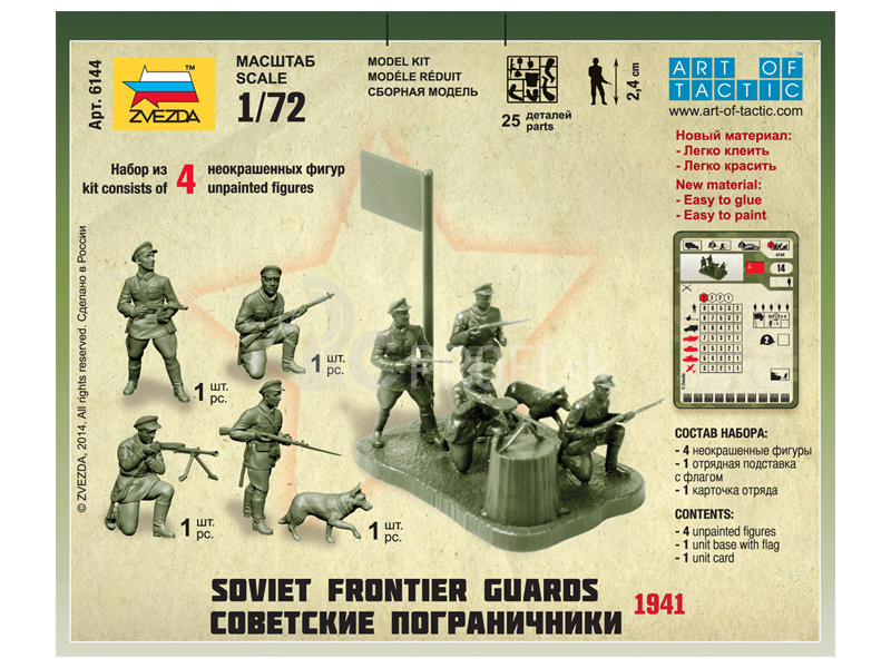 Zvezda figúrky – sovietska frontová línia (1:72)