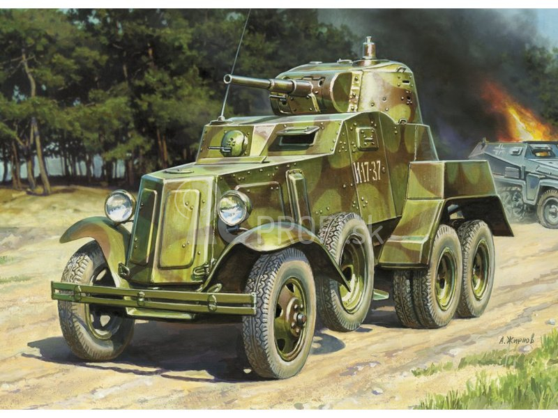Zvezda sovietske obrnené vozidlo BA-10 (1:35)