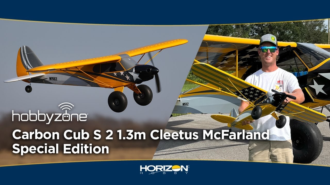 Hobbyzone Carbon Cub S 2 1.3m Cleetus McFarland SE BNF Basic