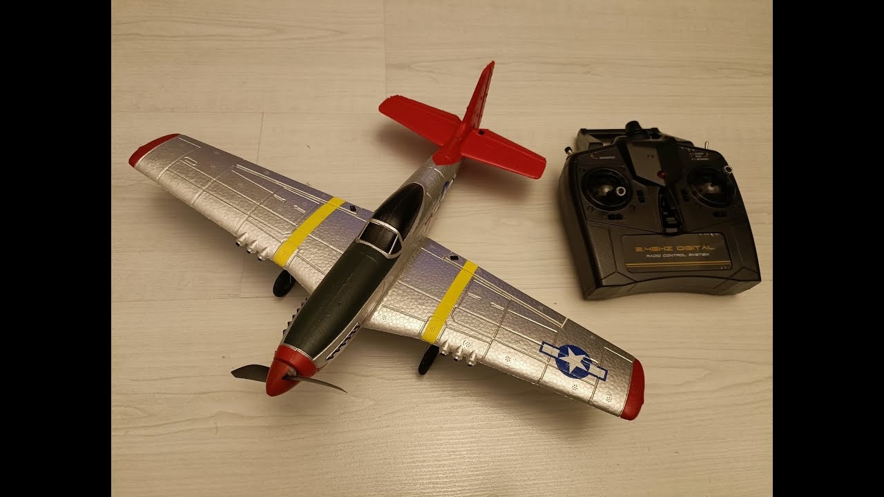 RC lietadlo S-idee Volantex Mustang P51 RC Gilder