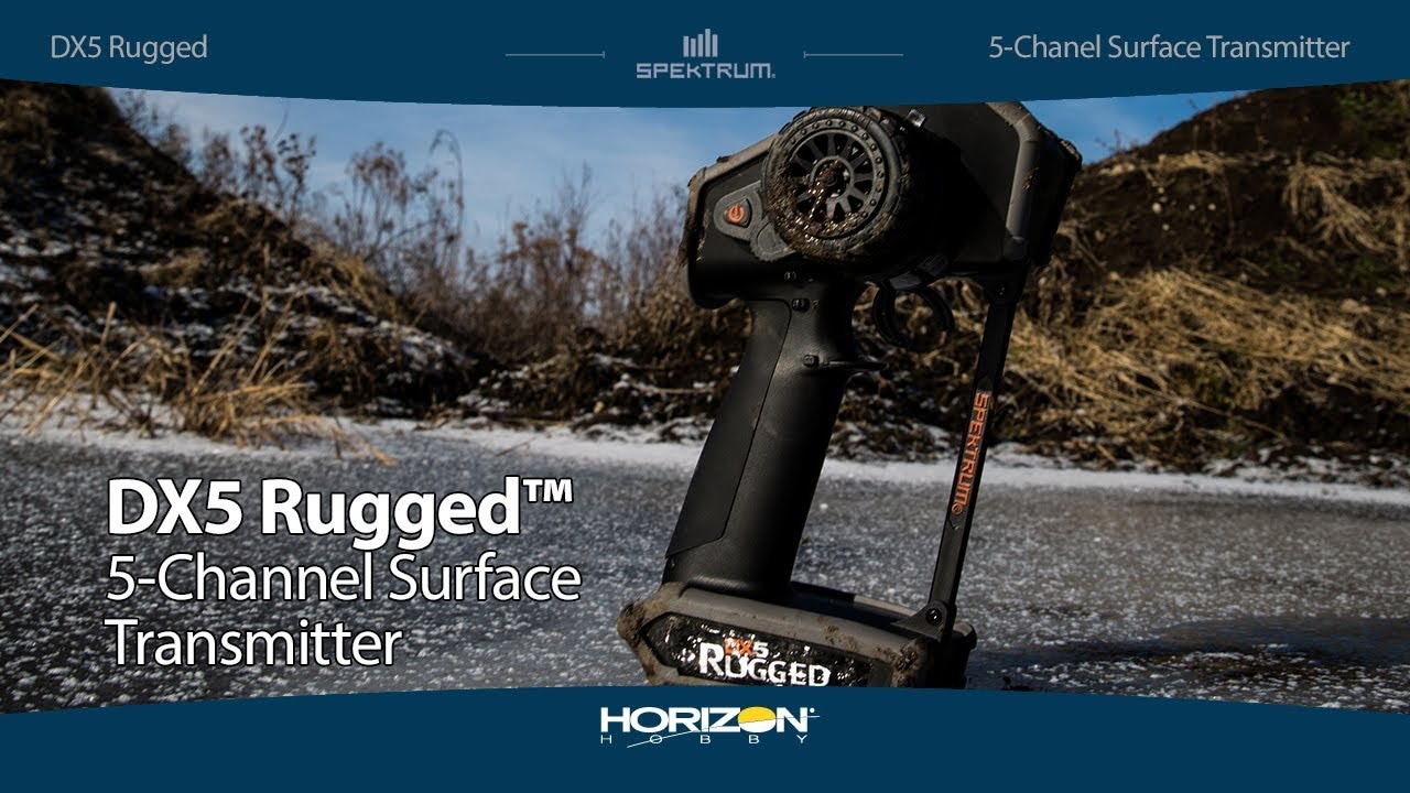 Spektrum DX5 Rugged DSMR len zelený vysielač