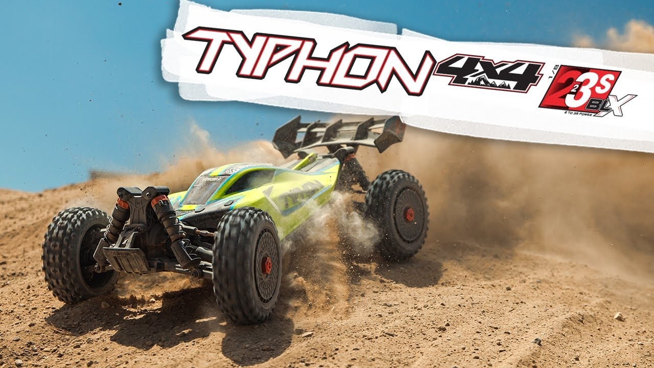 Arrma Typhon 223S BLX 1:8 4WD RTR DSC žltá