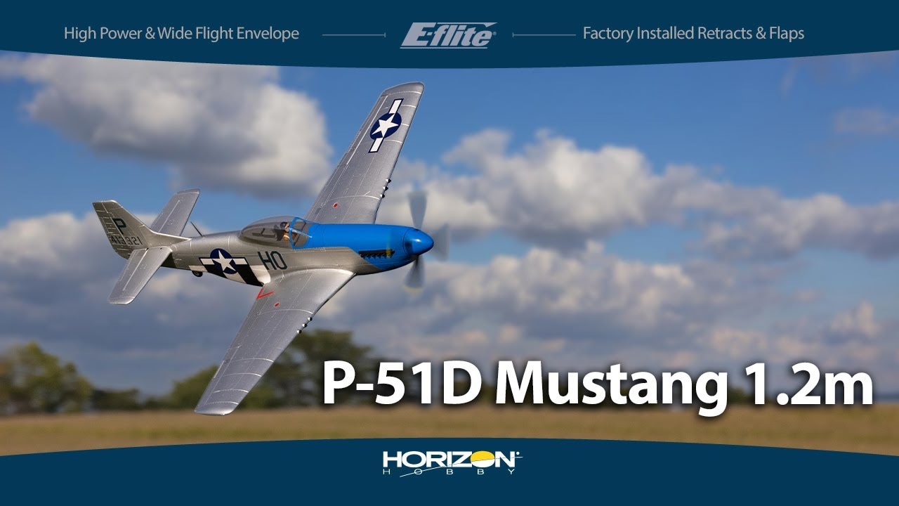 E-flite P-51D Mustang 1.2m PNP