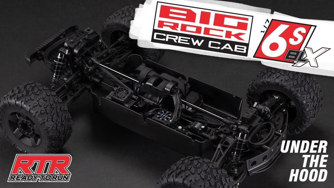 RC auto Arrma Big Rock 6S BLX 1:7 4WD RTR, červené
