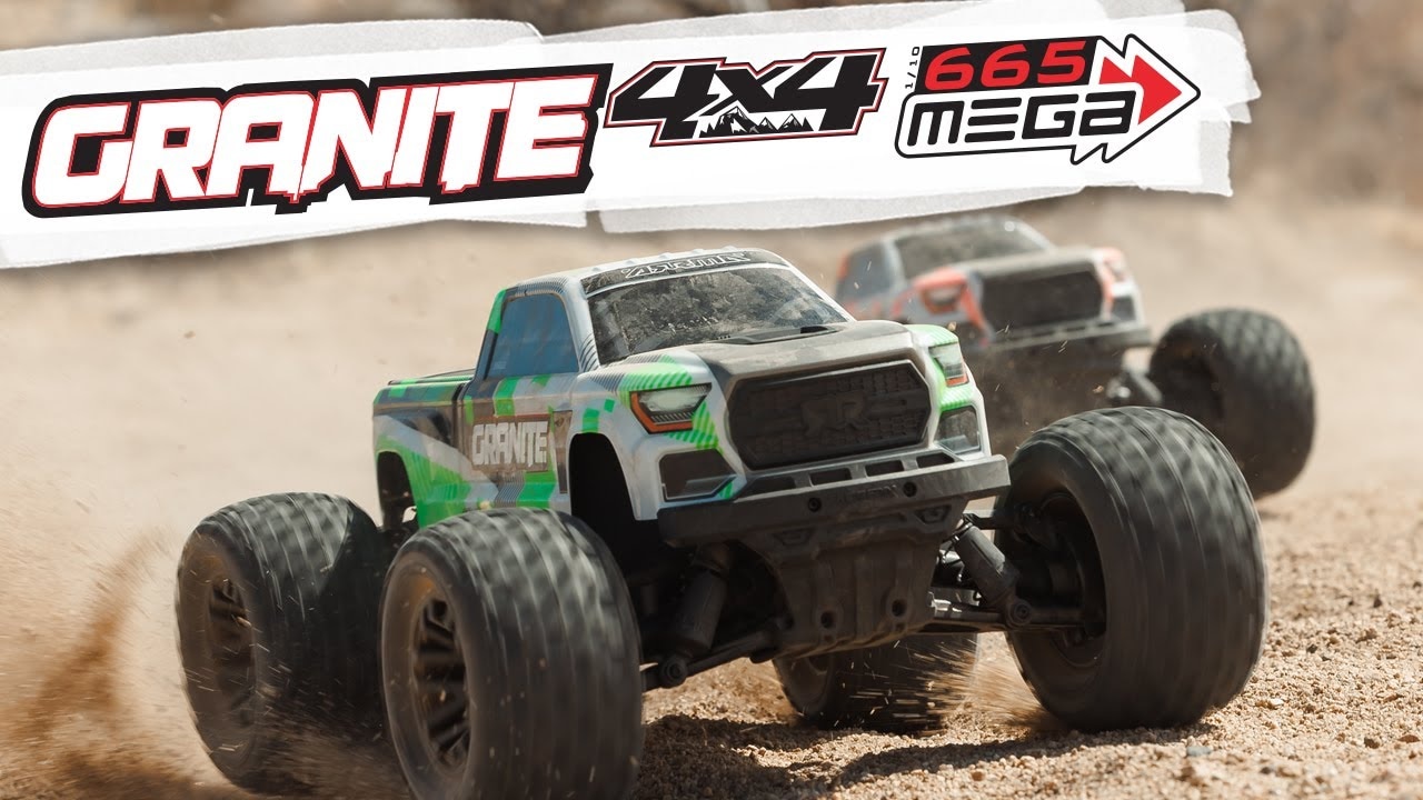 Arrma Granite Mega 665 1:10 4WD RTR zelená
