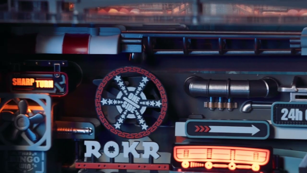 RoboTime 3D mechanická skladačka Guľôčková dráha Mesto minulosti