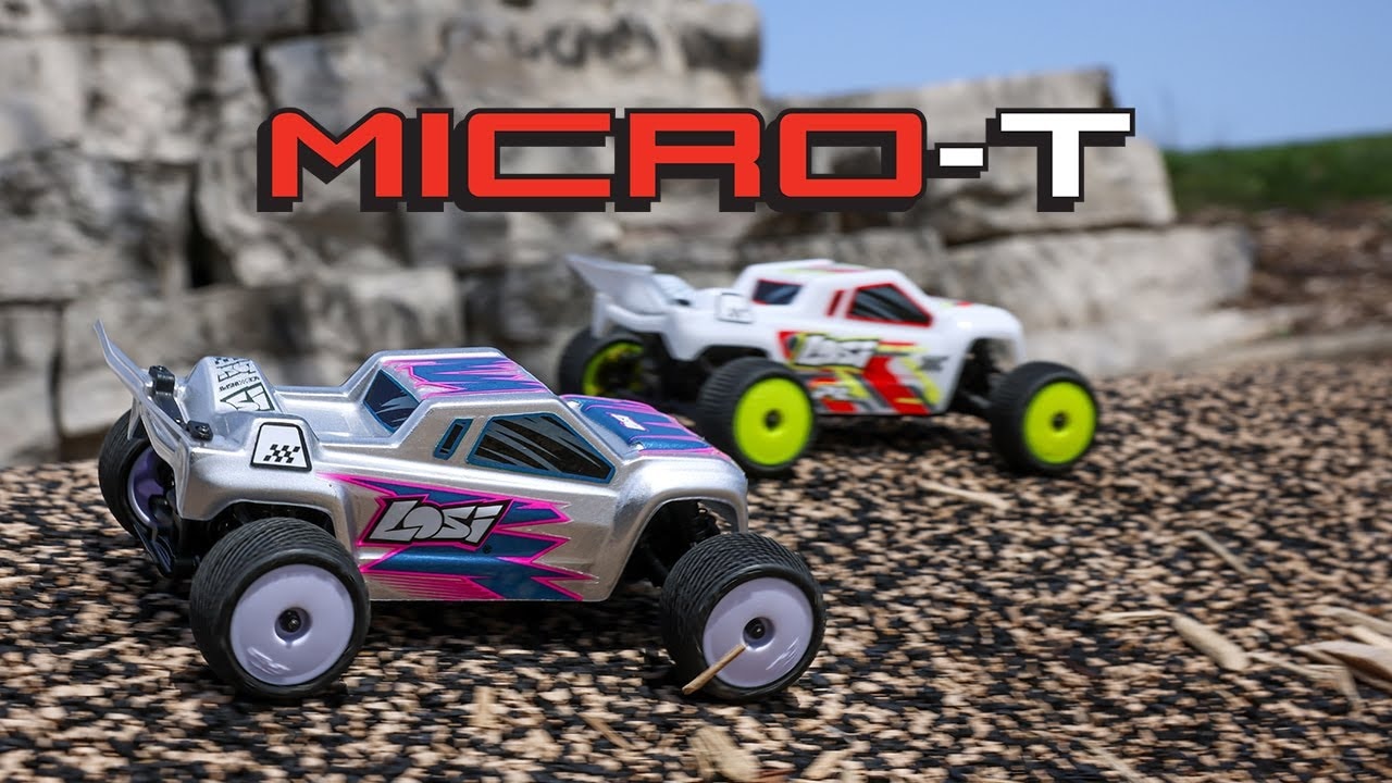 Losi Micro-T 1:28 RTR strieborná